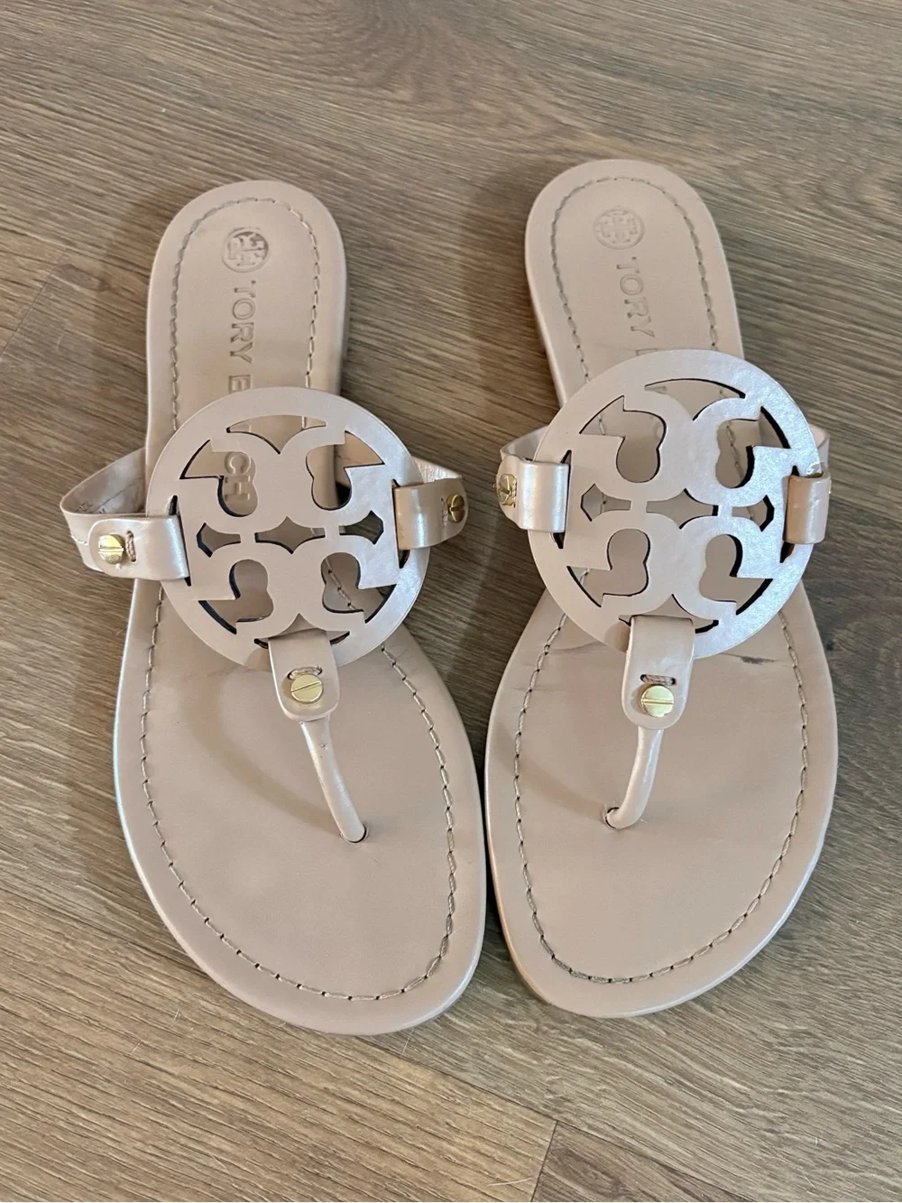 Tory Burch Miller Sandals in Light Sand